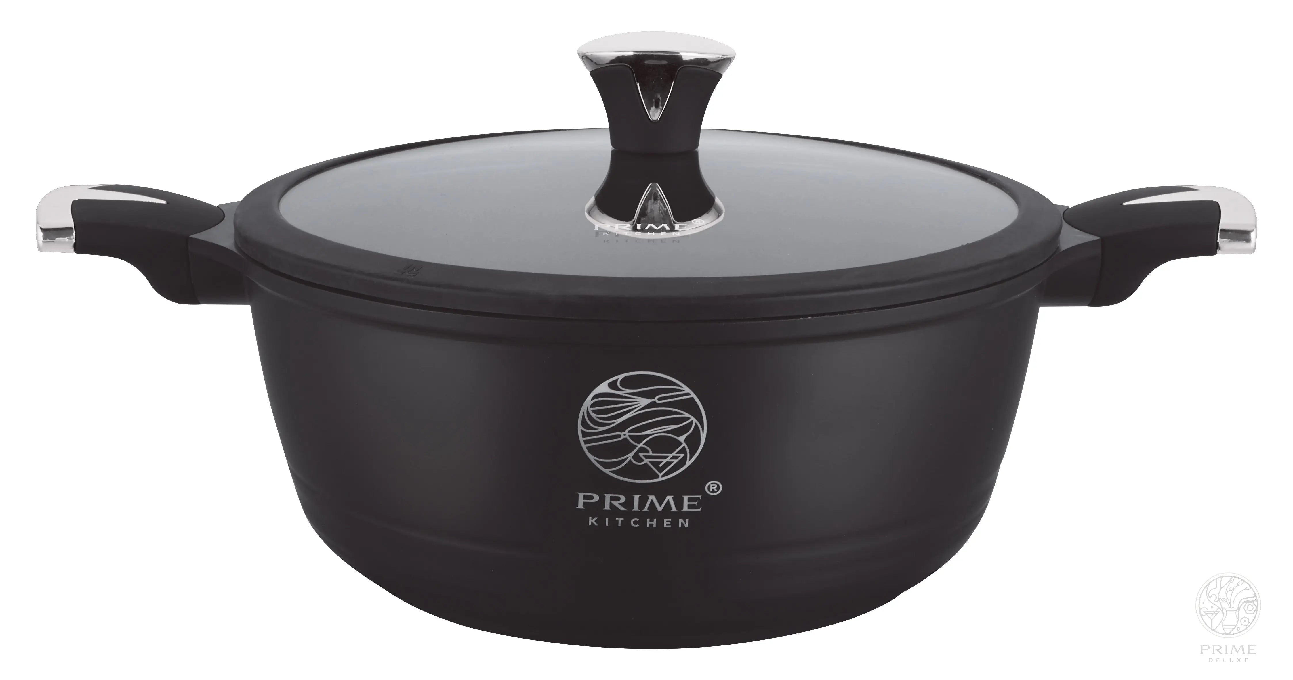 Prime Kitchen® Premium Topfset 10-teilig – Keramik Antihaft, Induktion, Silikon-Deckelrand Prime Deluxe GmbH