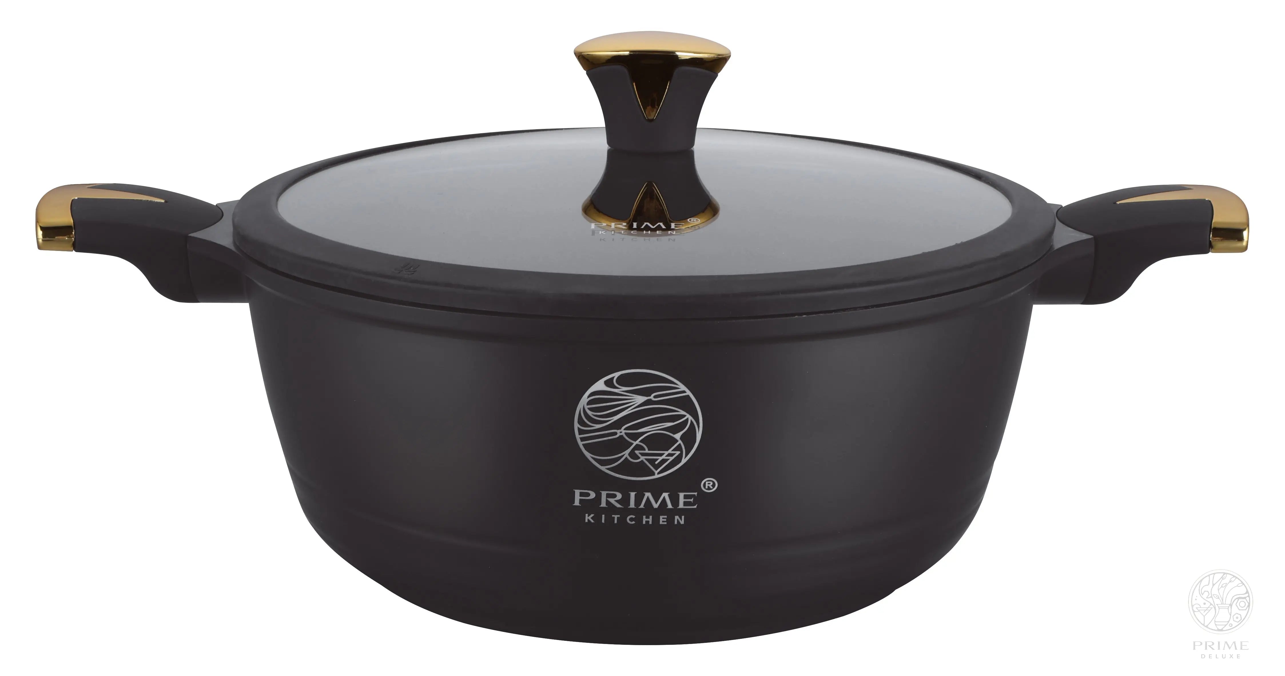Prime Kitchen® Premium Topfset 10-teilig – Keramik Antihaft, Induktion, Silikon-Deckelrand Prime Deluxe GmbH