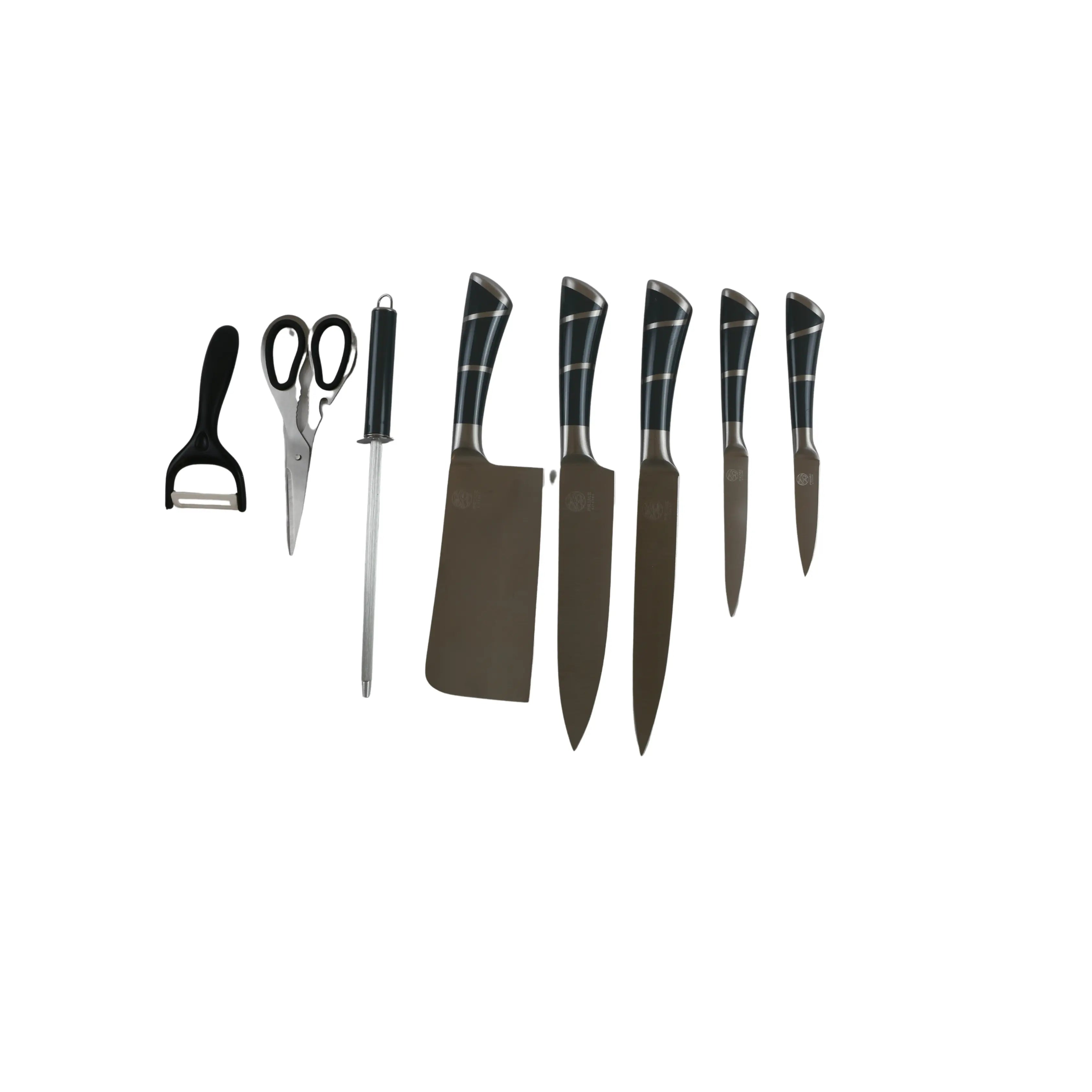 Prime Kitchen Edelstahl Küchenmesser Set Profi Messer