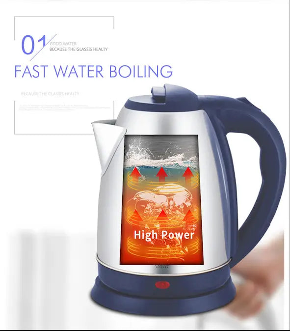 Wasserkocher Edelstahl 2,0 Liter Elektrischer Wasserkocher