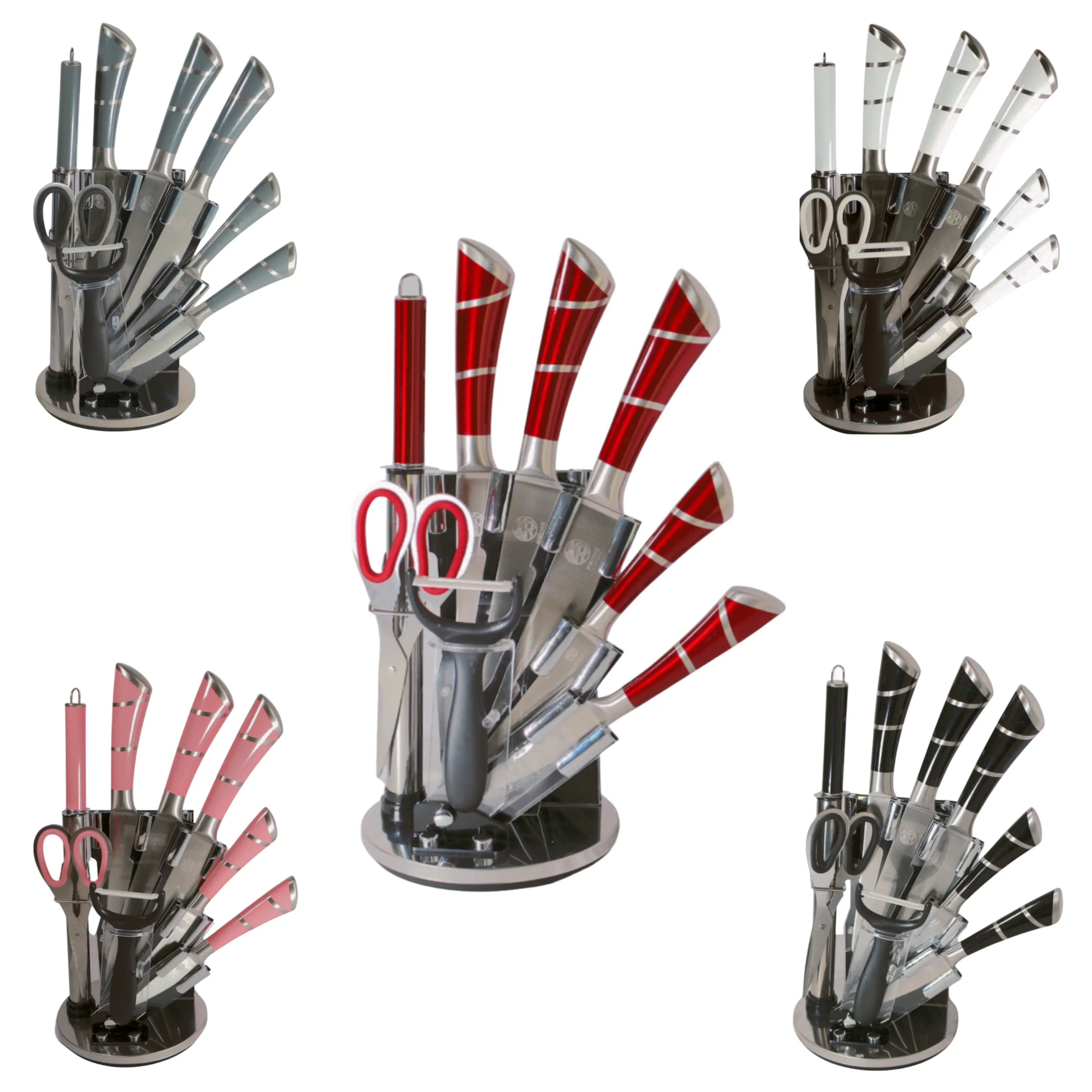 Prime Kitchen Edelstahl Küchenmesser Set Profi Messer