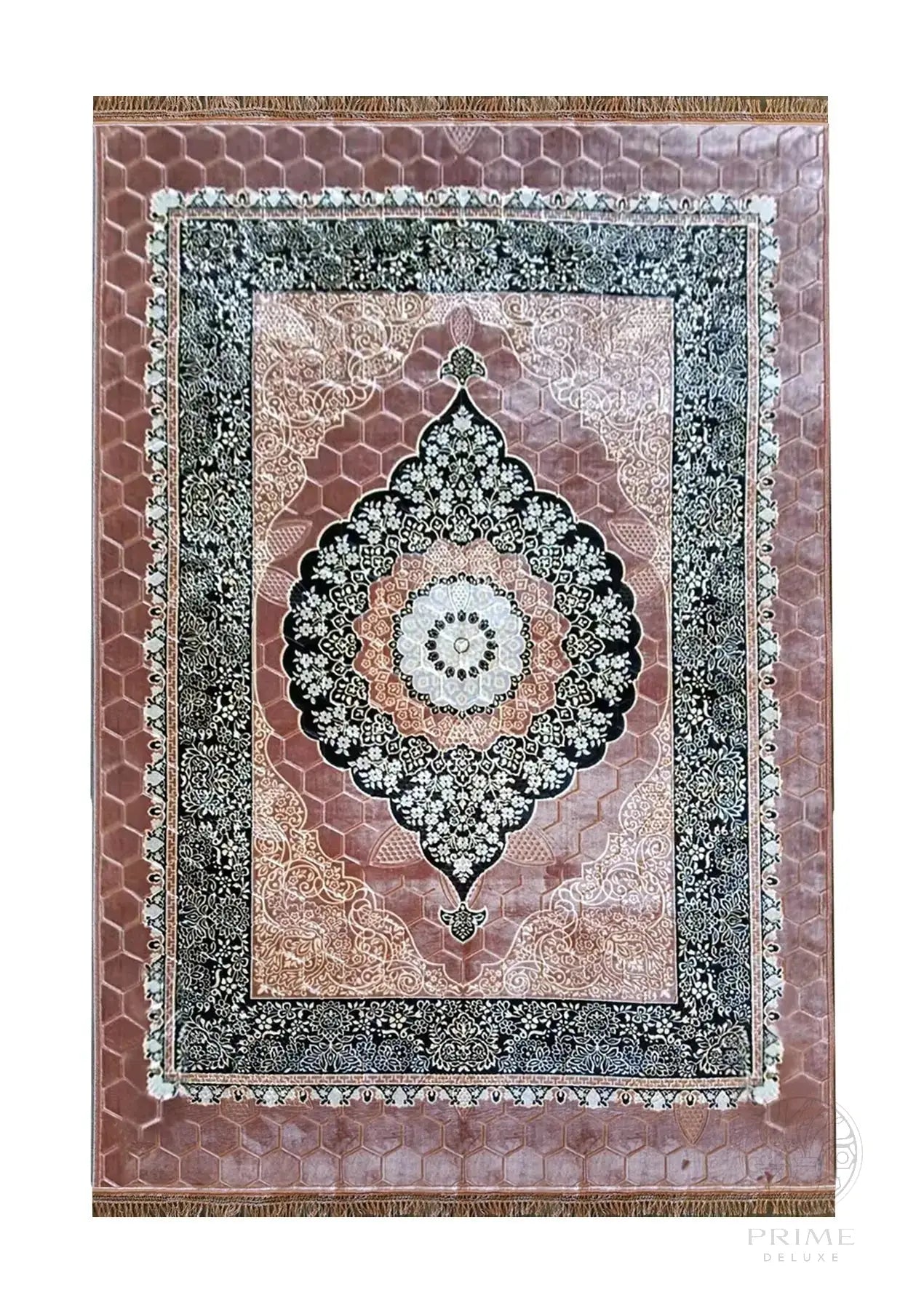 Rutschfester Teppich 200x300 cm – Weicher Designerteppich mit orientalischem Muster – Grau, Schwarz, Beige oder Rot Prime Deluxe GmbH