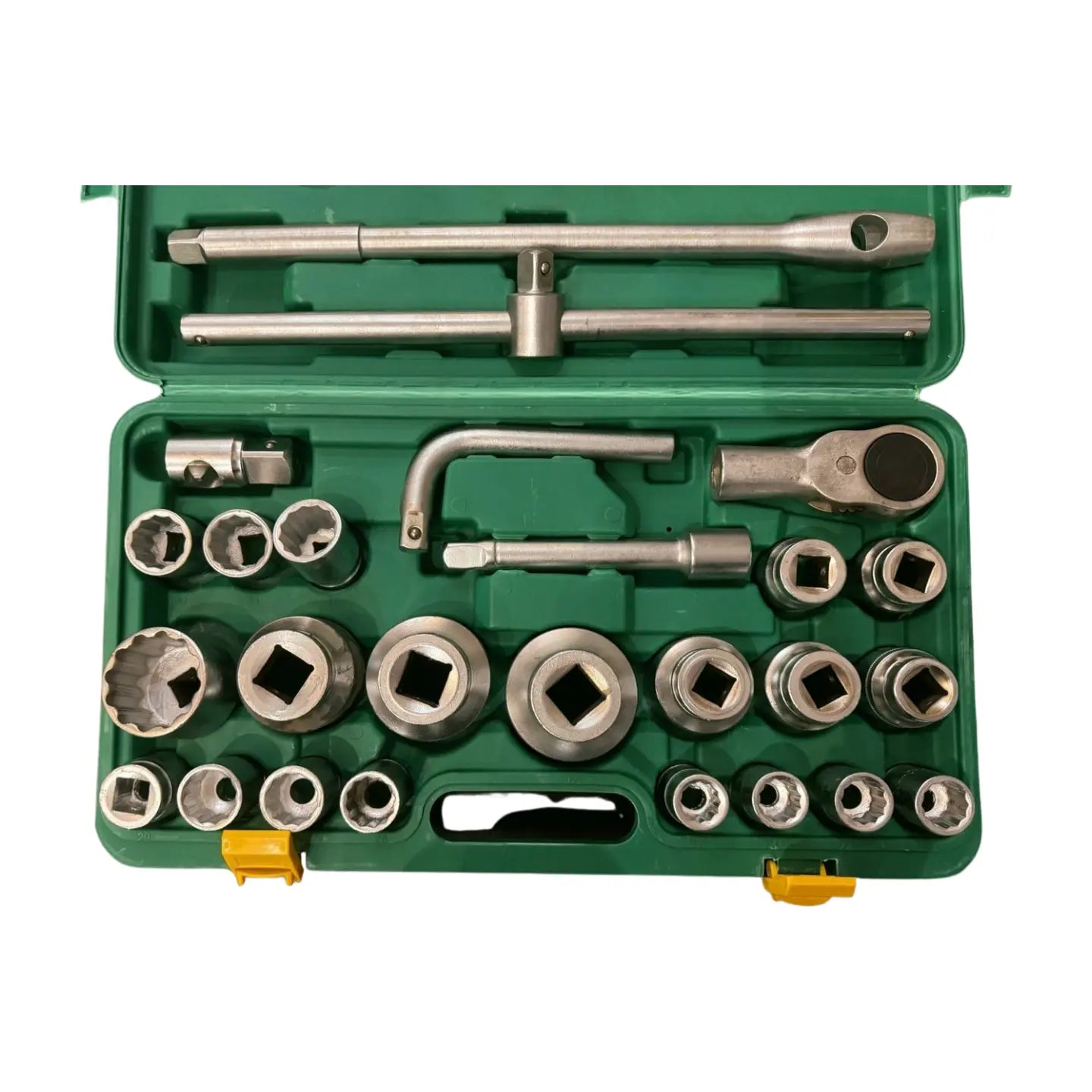 Steckschlüsselsatz 3/4 Zoll Vielzahn – 21-teilig im Koffer | 12-kant Nusskasten Ratschenkasten Werkzeugset