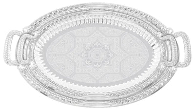Elegantes 2er Tablett-Set aus Stahl mit Griffen – Hochwertig & Robust (36x26 cm & 46x36 cm) Prime Deluxe GmbH