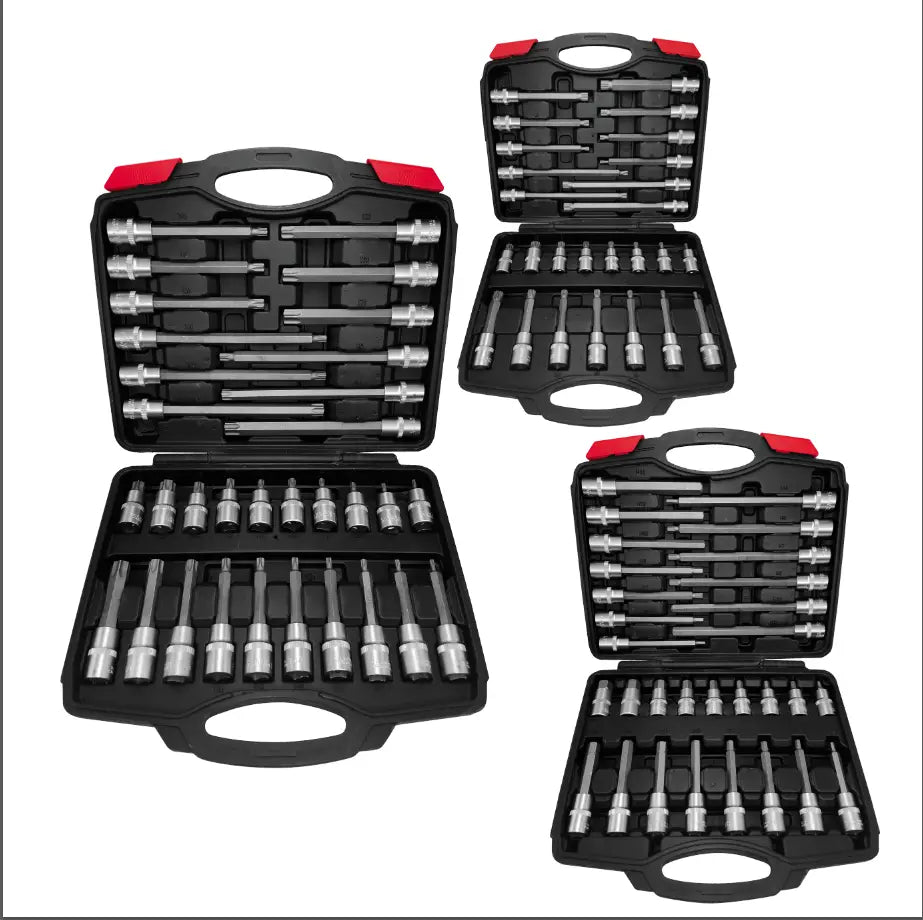 Prime Tools Torx Steckschlüssel Satz mit Innensechskant Bit