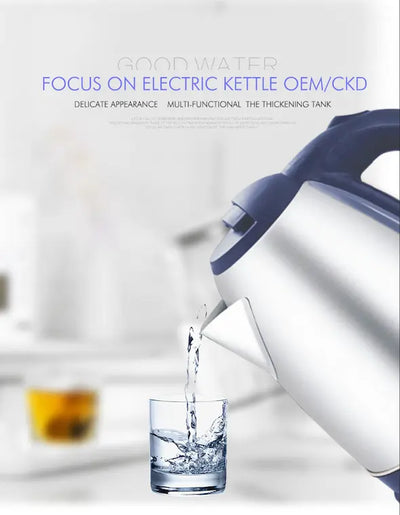 Wasserkocher Edelstahl 2,0 Liter Elektrischer Wasserkocher