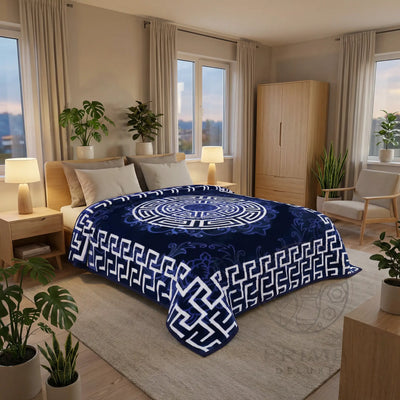 Prime Homely Kuscheldecke 200x240cm – 4kg schwere Luxusdecke mit edlem Muster – Winterdecke Prime Deluxe GmbH