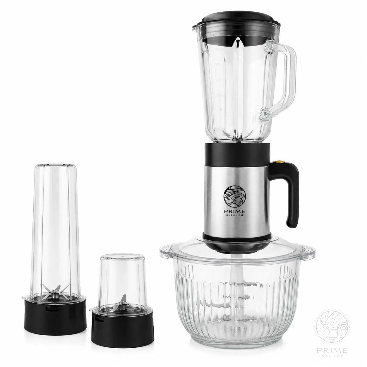 Prime Kitchen® Küchenmaschine 4-in-1 | Mixer · Smoothie · Kaffeemühle · Zerkleinerer Prime Deluxe GmbH