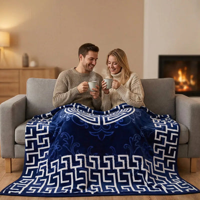 Prime Homely Premium XXL Kuscheldecke 200x240 cm – 4 kg schwere Luxus-Wohndecke aus Flanell | Extra weich & warm | Sofa- und Bettdecke Prime Deluxe GmbH