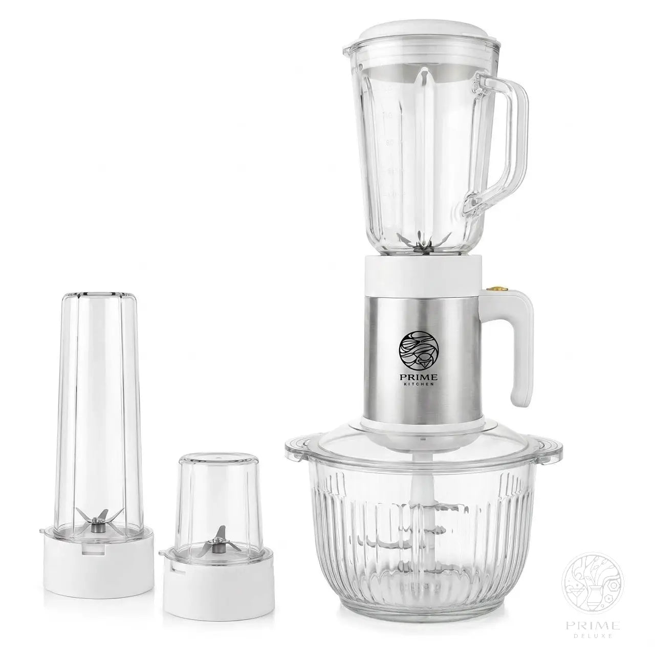 Prime Kitchen® Küchenmaschine 4-in-1 | Mixer · Smoothie · Kaffeemühle · Zerkleinerer Prime Deluxe GmbH