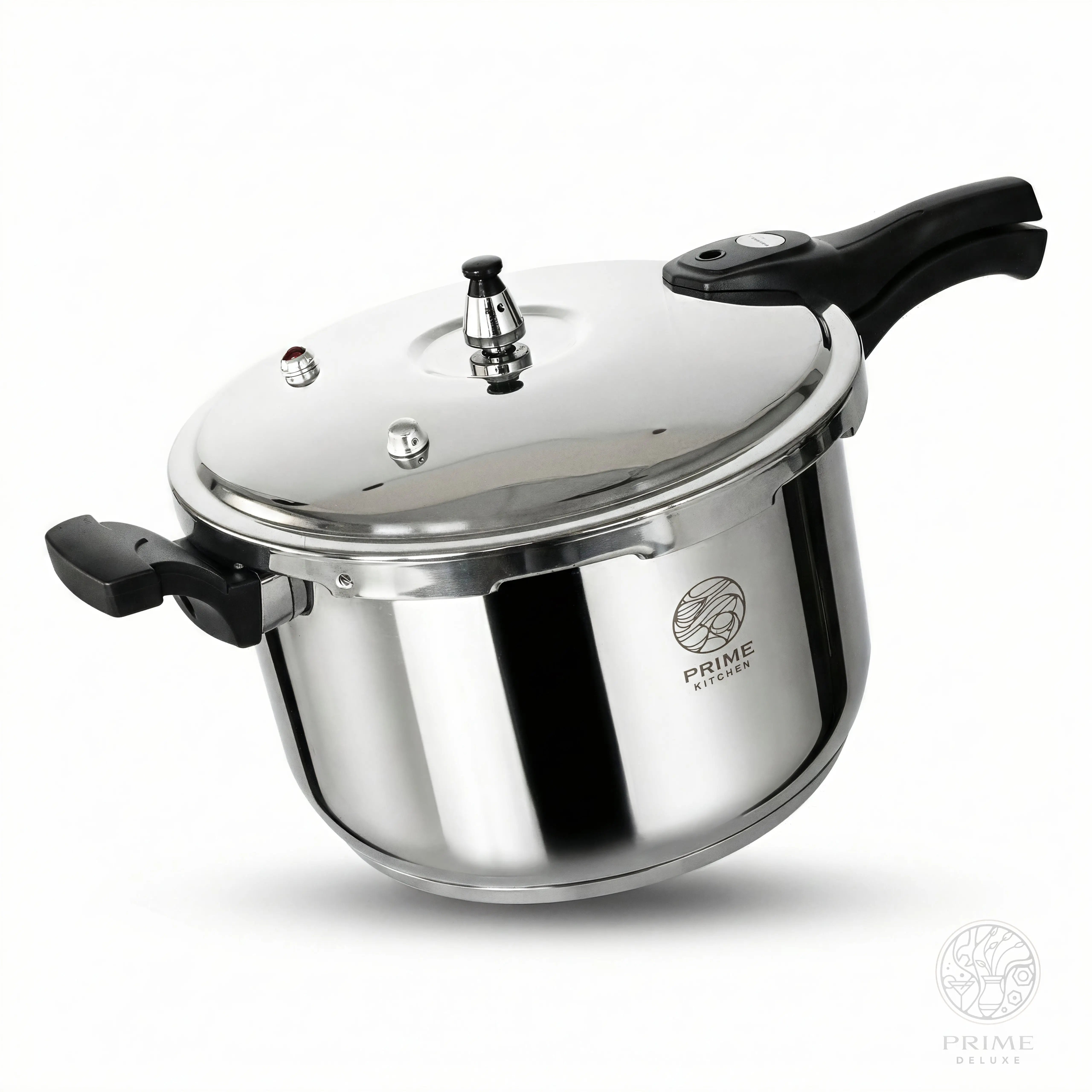 Prime Kitchen Schnellkochtopf aus Edelstahl – 5L–13L | Induktion & Gas geeignet Prime Deluxe GmbH