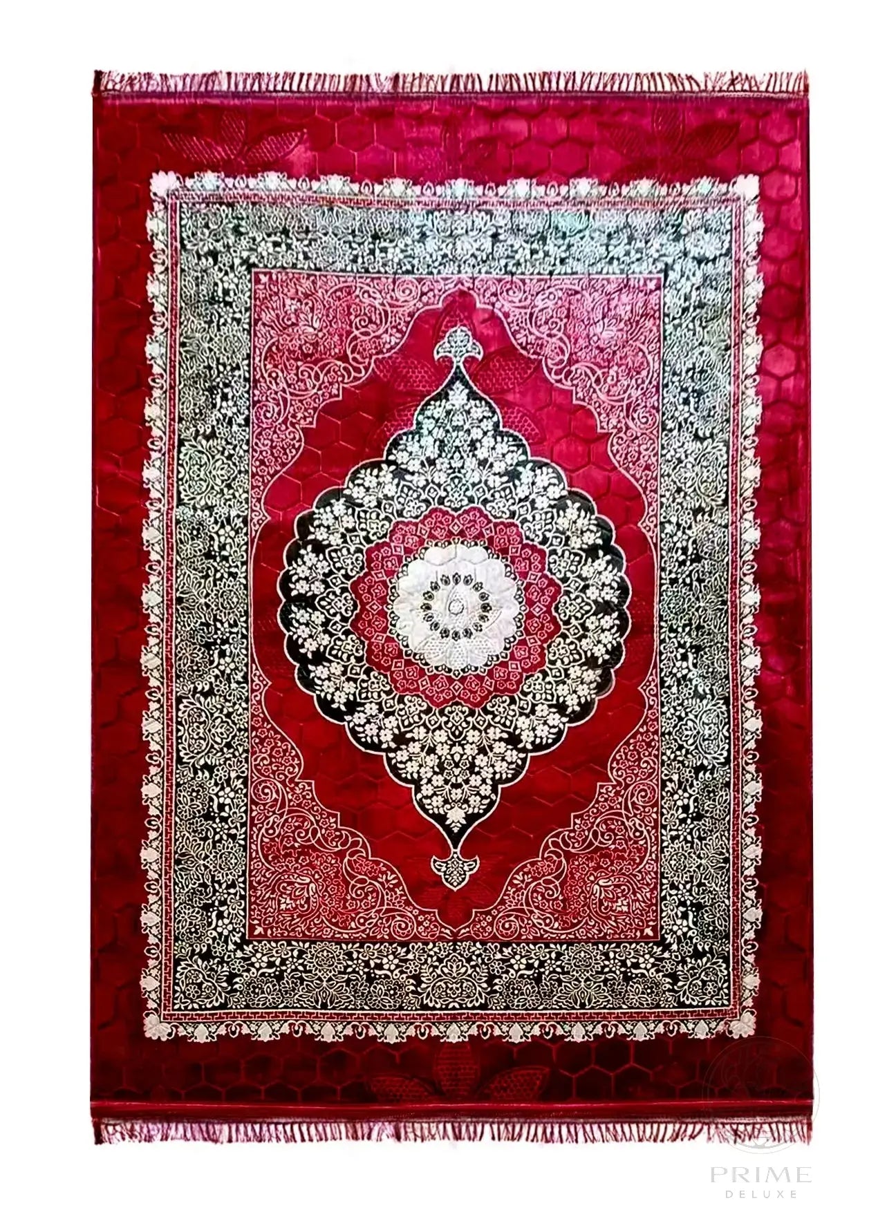 Rutschfester Teppich 200x300 cm – Weicher Designerteppich mit orientalischem Muster – Grau, Schwarz, Beige oder Rot Prime Deluxe GmbH