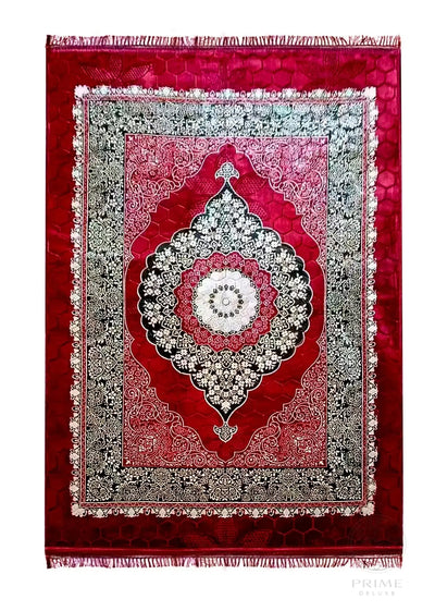 Rutschfester Teppich 200x300 cm – Weicher Designerteppich mit orientalischem Muster – Grau, Schwarz, Beige oder Rot Prime Deluxe GmbH