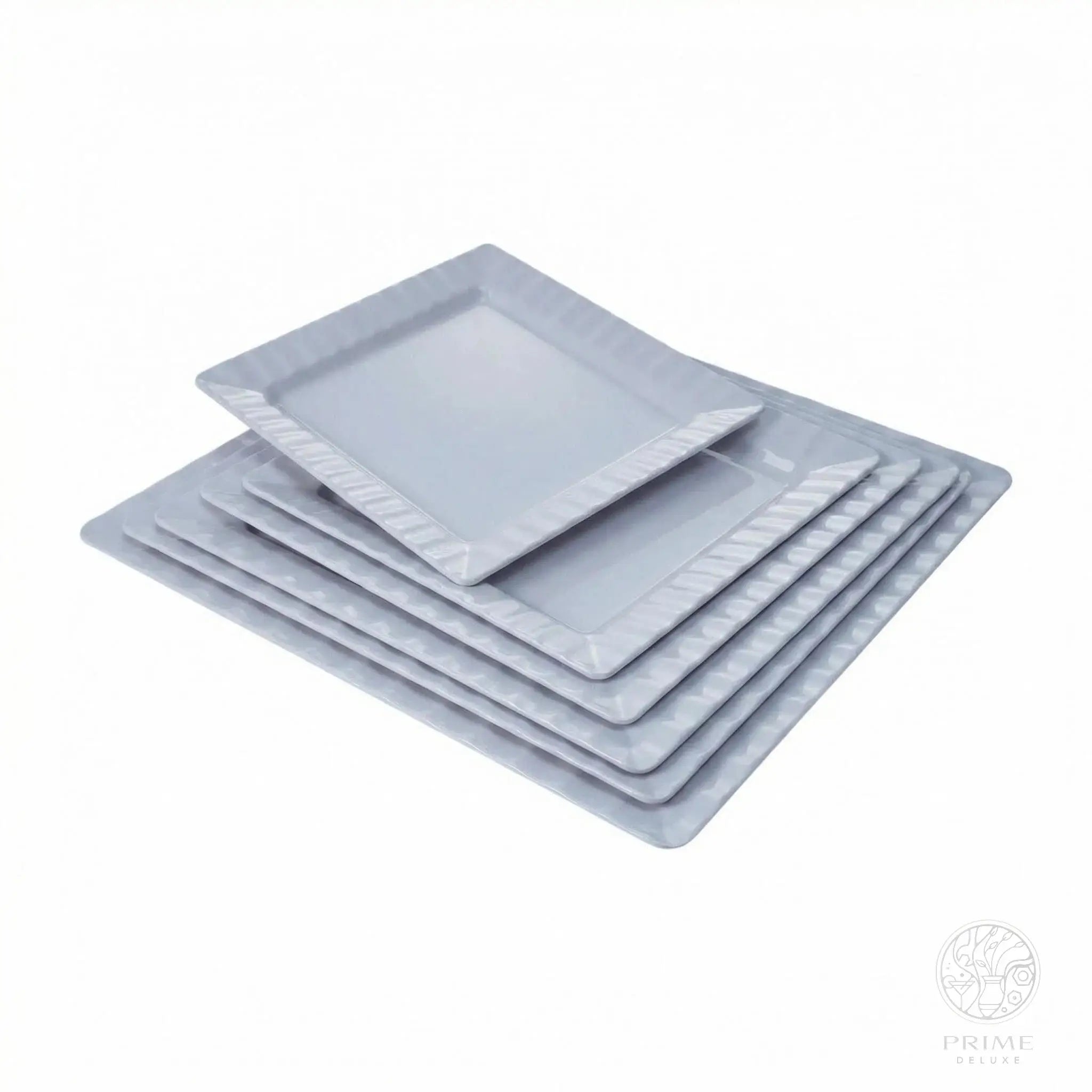 Melamin Servierteller Weiß | Quadratisch & Rechteckig Prime Deluxe GmbH