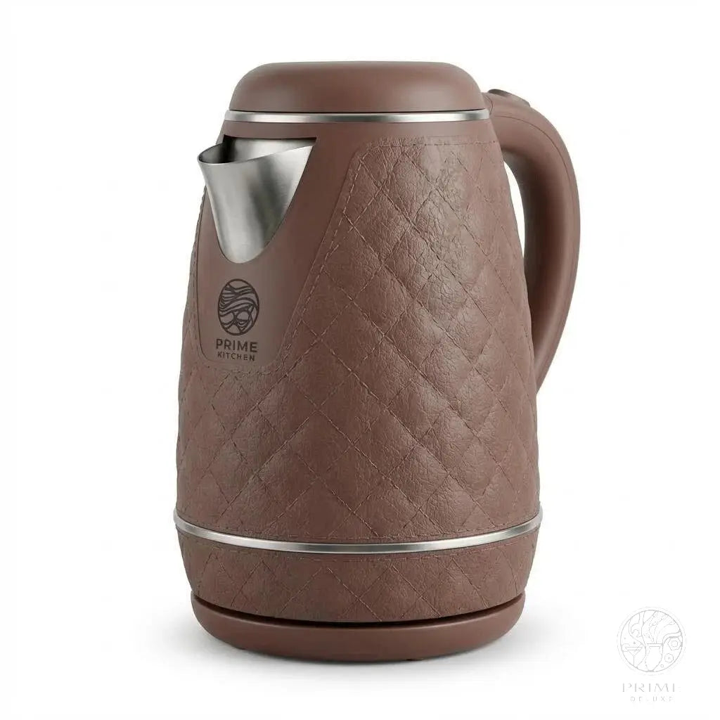 Prime Kitchen 2L Premium Wasserkocher aus Edelstahl – Schneller Wasserkocher mit Auto-Abschaltung & Überhitzungsschutz (Weiß, Braun, Schwarz) Prime Deluxe GmbH