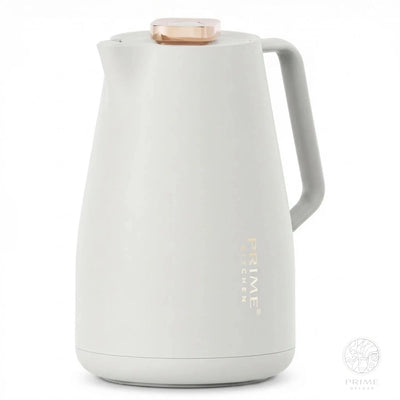 Prime Kitchen Thermoskanne 2L – Doppelwandige Isolierung, 12h heiß & 24h kalt, Einhand-Bedienung, Modernes Design mit Gold oder Silber Akzenten Prime Deluxe GmbH
