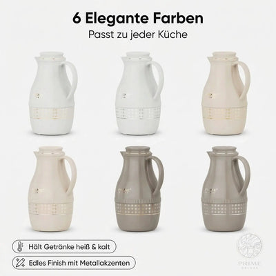 Prime Kitchen Premium Thermo Teekanne 2L – Teefilter für losen Tee, 12h heiß & 24h kalt Prime Deluxe GmbH