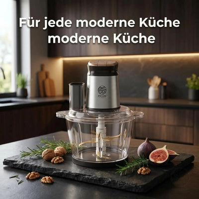 Prime Kitchen Multifunktions-Zerkleinerer aus Glas – Elektrischer Küchenzerkleinerer 3L / 5L mit 3 Geschwindigkeiten & Pulsfunktion Prime Deluxe GmbH