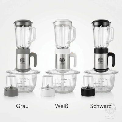 Prime Kitchen® Küchenmaschine 4-in-1 | Mixer · Smoothie · Kaffeemühle · Zerkleinerer Prime Deluxe GmbH
