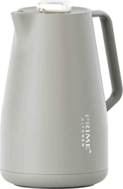 Prime Kitchen Thermoskanne 2L – Doppelwandige Isolierung, 12h heiß & 24h kalt, Einhand-Bedienung, Modernes Design mit Gold oder Silber Akzenten Prime Deluxe GmbH
